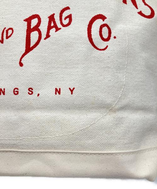 STANLEY & SONS（スタンレー＆サンズ）STANLEY & SONS (スタンレー＆サンズ) STANDARD LOGO TOTE(L) アイボリーの古着・服飾アイテム