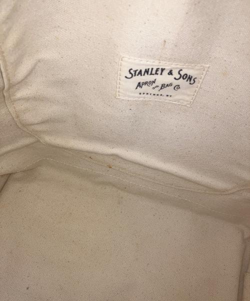 STANLEY & SONS（スタンレー＆サンズ）STANLEY & SONS (スタンレー＆サンズ) STANDARD LOGO TOTE(L) アイボリーの古着・服飾アイテム