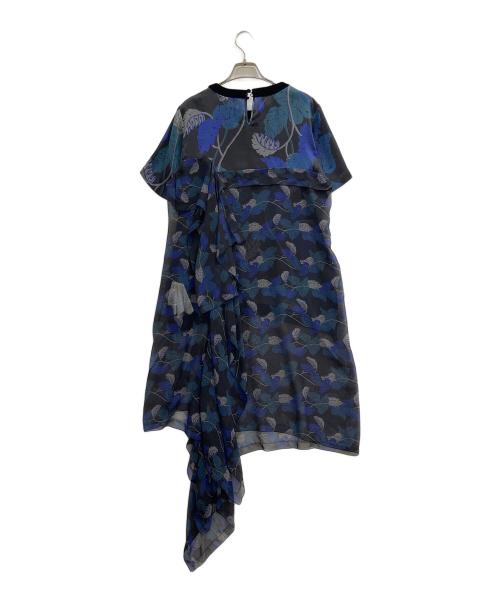 sacai（サカイ）sacai (サカイ) Sun Surf (サンサーフ) プリントワンピース ブラック サイズ:3の古着・服飾アイテム
