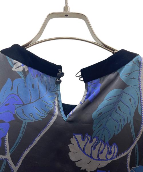 sacai（サカイ）sacai (サカイ) Sun Surf (サンサーフ) プリントワンピース ブラック サイズ:3の古着・服飾アイテム