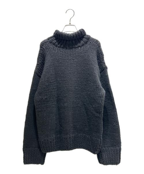 GANNI（ガニー）GANNI (ガニー)  Graphic wool hand-knit　グラフィック ウール ハンドニット ブラック サイズ:Mの古着・服飾アイテム