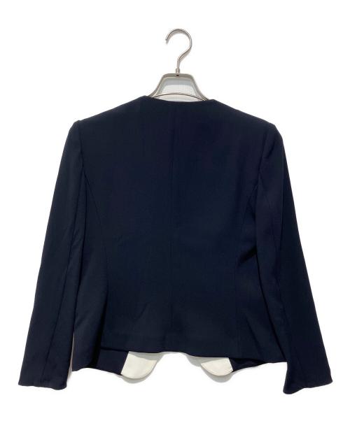 BEIGE（ベイジ）BEIGE (ベイジ) CINDY / ダブルカラージャケット ネイビー サイズ:6の古着・服飾アイテム