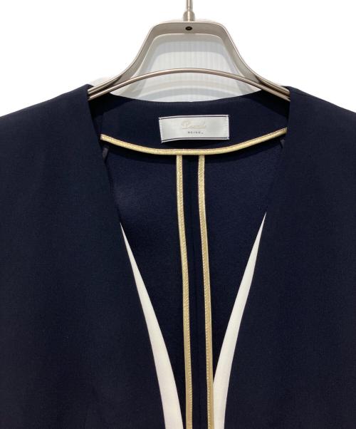 BEIGE（ベイジ）BEIGE (ベイジ) CINDY / ダブルカラージャケット ネイビー サイズ:6の古着・服飾アイテム
