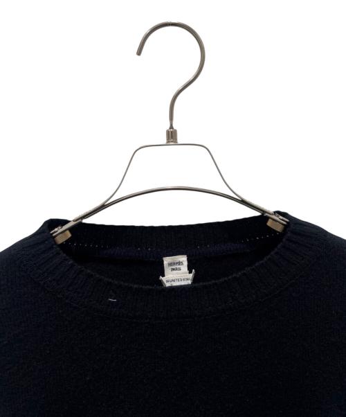 HERMES（エルメス）HERMES (エルメス) カシミヤニットワンピース ブラック サイズ:36の古着・服飾アイテム