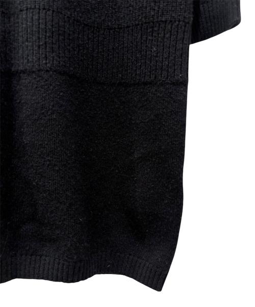 HERMES（エルメス）HERMES (エルメス) カシミヤニットワンピース ブラック サイズ:36の古着・服飾アイテム