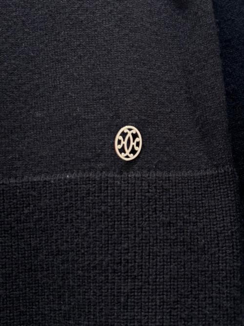 HERMES（エルメス）HERMES (エルメス) カシミヤニットワンピース ブラック サイズ:36の古着・服飾アイテム