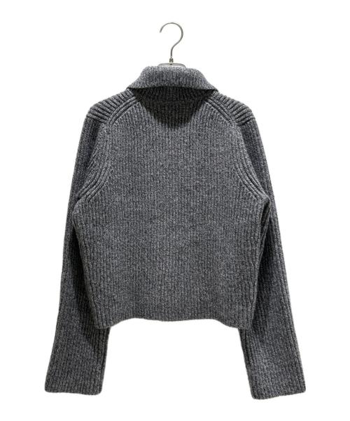 ANAYI（アナイ）ANAYI (アナイ) カラーミックスボクシージャケットカーディガン グレー サイズ:38の古着・服飾アイテム