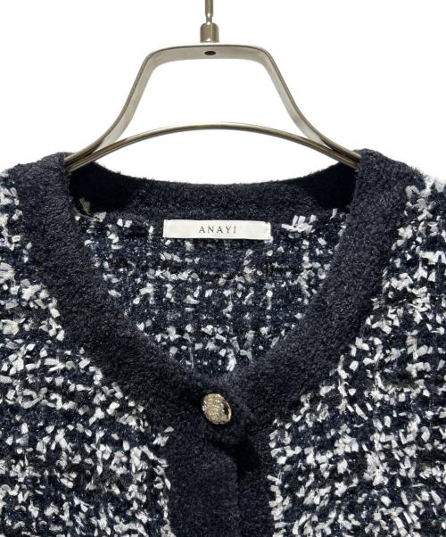ANAYI（アナイ）ANAYI (アナイ) モールツイードワンピース 10252714700 ブラック サイズ:38の古着・服飾アイテム