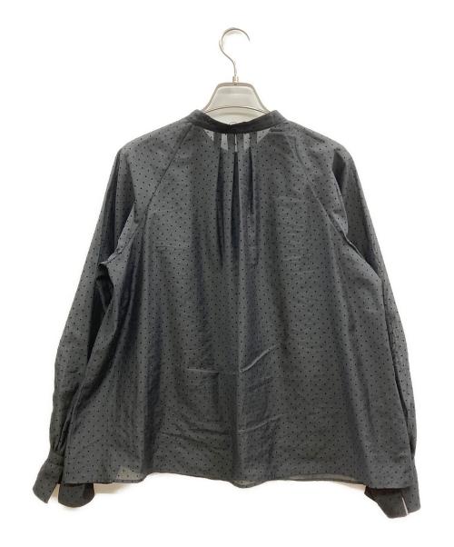 ANAYI（アナイ）ANAYI (アナイ) ドットオーガンジーリボンブラウス ブラック サイズ:38の古着・服飾アイテム