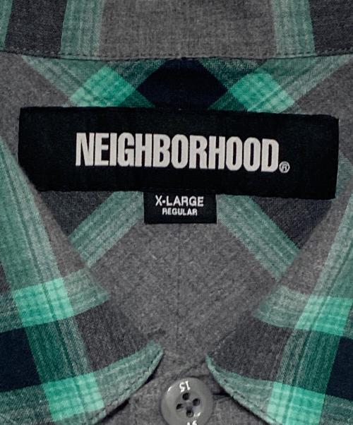 NEIGHBORHOOD（ネイバーフッド）NEIGHBORHOOD (ネイバーフッド) チェックシャツ グリーン サイズ:XLの古着・服飾アイテム