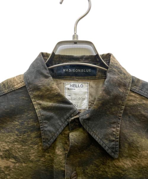 MADISON BLUE（マディソンブルー）MADISON BLUE (マディソンブルー) カモフラージュショートスリーブシャツ カーキ サイズ:Mの古着・服飾アイテム
