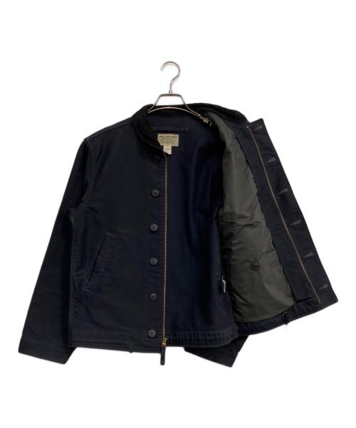 RRL（ダブルアールエル）RRL (ダブルアールエル) ジャングルクロスデッキジャケット ネイビー サイズ:Ｓ/Ｐの古着・服飾アイテム
