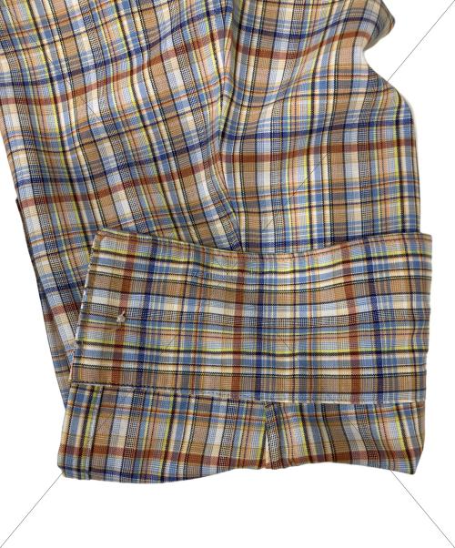 AURALEE（オーラリー）AURALEE (オーラリー) WASHABLE SUPER LIGHT WOOL CHECK SHIRTS ブラウン サイズ:3の古着・服飾アイテム