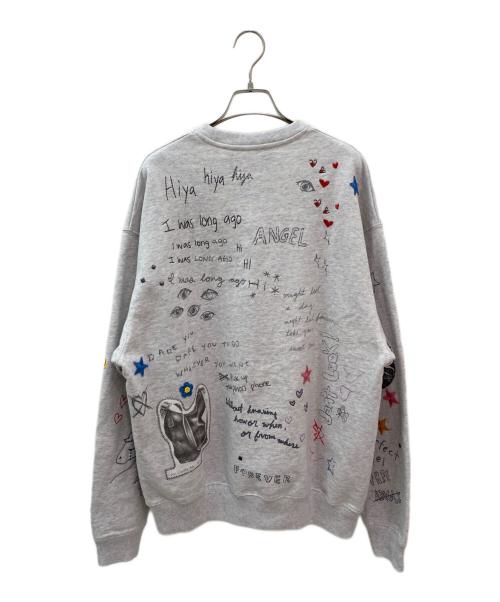 COACH（コーチ）COACH (コーチ) スケッチ プリント クルーネック スウェットシャツ グレー サイズ:Sの古着・服飾アイテム