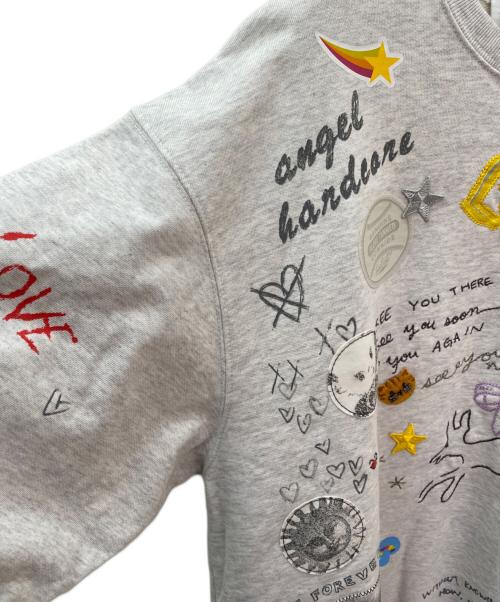 COACH（コーチ）COACH (コーチ) スケッチ プリント クルーネック スウェットシャツ グレー サイズ:Sの古着・服飾アイテム