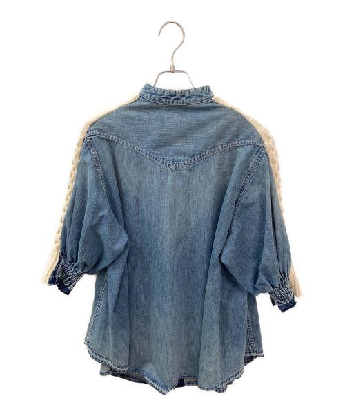 sacai（サカイ）sacai (サカイ) Denim Knit Combo アイボリー サイズ:2の古着・服飾アイテム