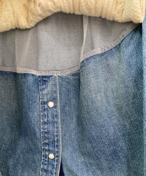 sacai（サカイ）sacai (サカイ) Denim Knit Combo アイボリー サイズ:2の古着・服飾アイテム