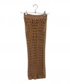 FENDIフェンディ）の古着「Two-layered skirt」｜ベージュ