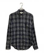 Saint Laurent Parisサンローランパリ）の古着「チェックシャツ」｜ブラック
