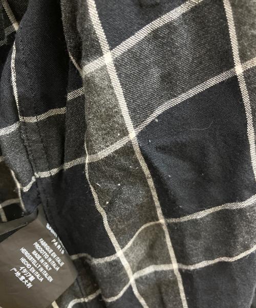 Saint Laurent Paris（サンローランパリ）Saint Laurent Paris (サンローランパリ) チェックシャツ ブラック サイズ:38の古着・服飾アイテム