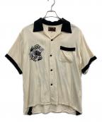 テーラー東洋テーラートウヨウ）の古着「SUKA BOWLING SHIRT」｜ベージュ×ブラック