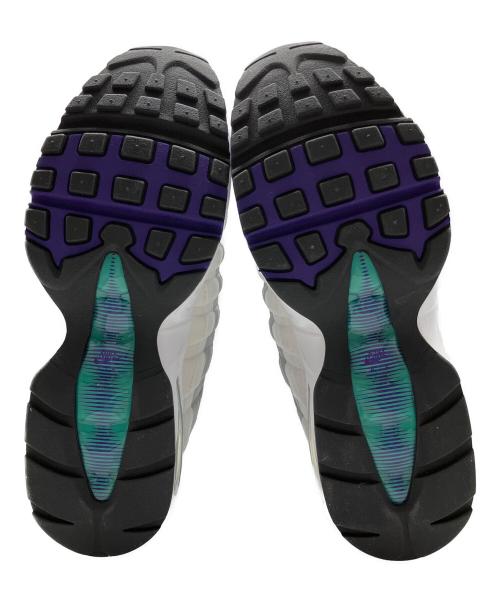 NIKE（ナイキ）NIKE (ナイキ) AIR MAX 95 BIG BUBBLE ホワイト×パープル サイズ:27.5cmの古着・服飾アイテム