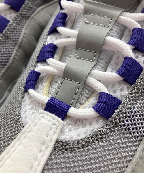 NIKE（ナイキ）NIKE (ナイキ) AIR MAX 95 BIG BUBBLE ホワイト×パープル サイズ:27.5cmの古着・服飾アイテム