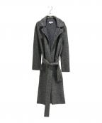 MADISON BLUEマディソンブルー）の古着「HEATHER BELTED KNIT COAT ヘザーベルテッドニット コート　MB184-8004」｜グレー