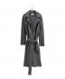 MADISON BLUE（マディソンブルー）の古着「HEATHER BELTED KNIT COAT ヘザーベルテッドニット コート　MB184-8004」｜グレー
