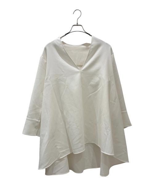 LE PHIL（ル フィル）LE PHIL (ル フィル) Vネックブラウス ホワイト サイズ:Freeの古着・服飾アイテム