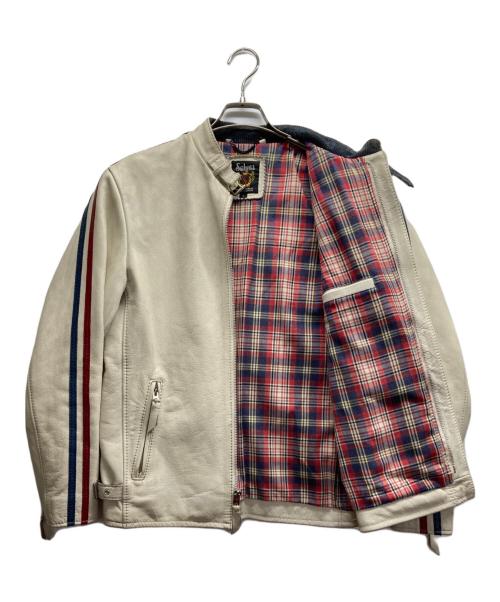 Schott（ショット）Schott (ショット) クラシックレーサージャケット アイボリー サイズ:Ⅼの古着・服飾アイテム