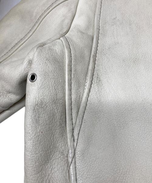 Schott（ショット）Schott (ショット) クラシックレーサージャケット アイボリー サイズ:Ⅼの古着・服飾アイテム