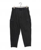 WTAPSダブルタップス）の古着「25 S/S WTAPS MILT2301 / TROUSERS / COTTON. DENIM」｜ブラック