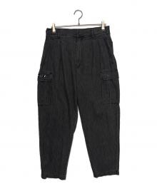 WTAPS（ダブルタップス）の古着「25 S/S WTAPS MILT2301 / TROUSERS / COTTON. DENIM」｜ブラック
