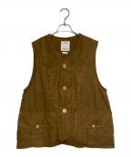 VISVIMビズビム）の古着「GUSTO DOWN VEST -LT.BROWN-」｜ブラウン