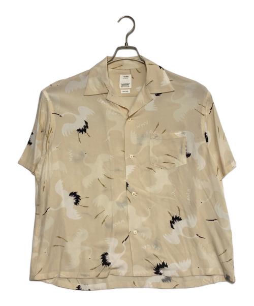 VISVIM（ビズビム）VISVIM (ビズビム) CROSBY SHIRT S/S HIKAKU ベージュ サイズ:2の古着・服飾アイテム