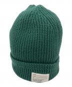 VISVIMビズビム）の古着「KNIT BEANIE (COTTON)」｜グリーン