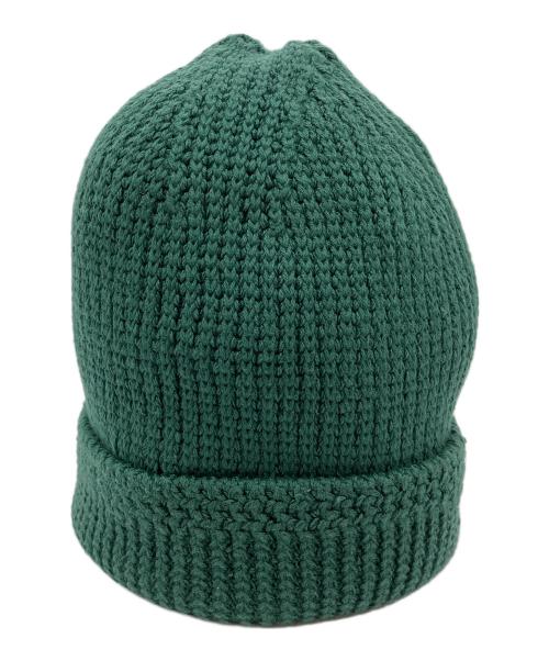 VISVIM（ビズビム）VISVIM (ビズビム) KNIT BEANIE (COTTON) グリーン サイズ:Freeの古着・服飾アイテム