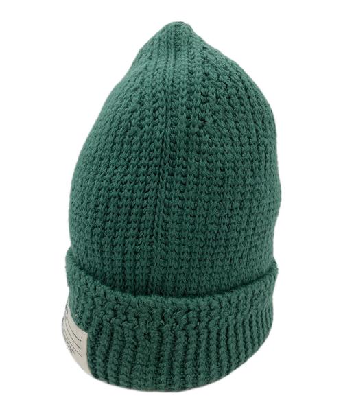 VISVIM（ビズビム）VISVIM (ビズビム) KNIT BEANIE (COTTON) グリーン サイズ:Freeの古着・服飾アイテム
