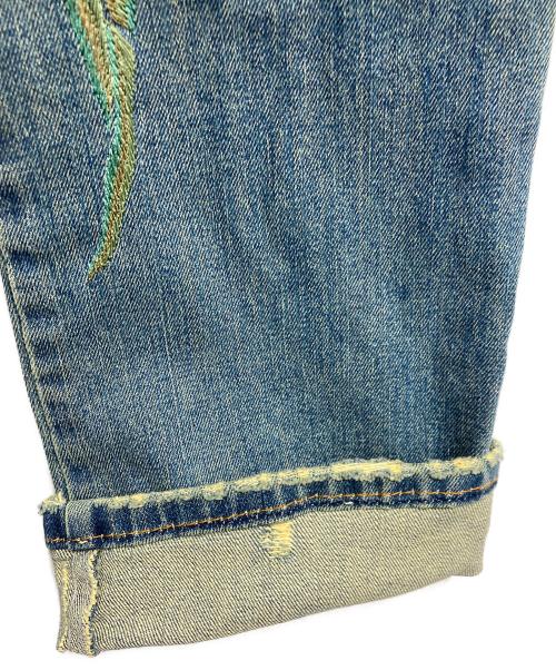 ROBERTO CAVALLI（ロベルトカヴァリ）ROBERTO CAVALLI (ロベルトカヴァリ) 刺繍デニムパンツ インディゴ サイズ:40の古着・服飾アイテム