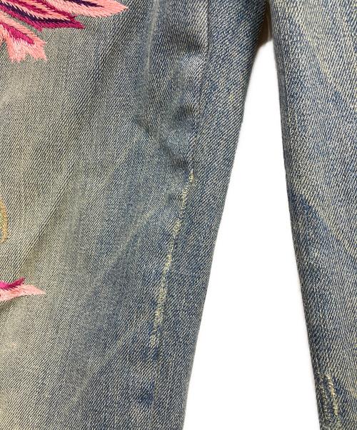 ROBERTO CAVALLI（ロベルトカヴァリ）ROBERTO CAVALLI (ロベルトカヴァリ) 刺繍デニムパンツ インディゴ サイズ:40の古着・服飾アイテム