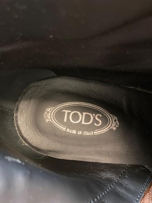 TOD'S（トッズ）TOD'S (トッズ) ステッチアンクルブーツ ブラウン サイズ:SIZE 38の古着・服飾アイテム