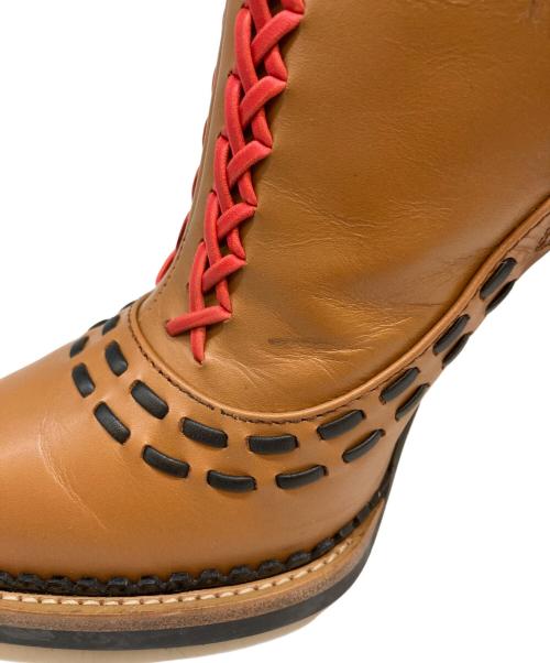 TOD'S（トッズ）TOD'S (トッズ) ステッチアンクルブーツ ブラウン サイズ:SIZE 38の古着・服飾アイテム