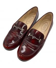 TOD'S（トッズ）の古着「ビットローファー」｜レッド