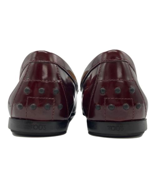 TOD'S（トッズ）TOD'S (トッズ) ビットローファー レッド サイズ:37 1/2の古着・服飾アイテム