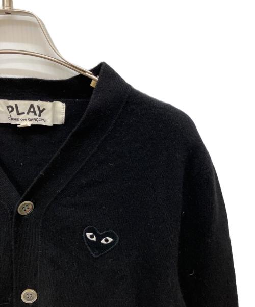 PLAY COMME des GARCONS（プレイコムデギャルソン）PLAY COMME des GARCONS (プレイコムデギャルソン) ニットカーディガン ブラック サイズ:Sの古着・服飾アイテム
