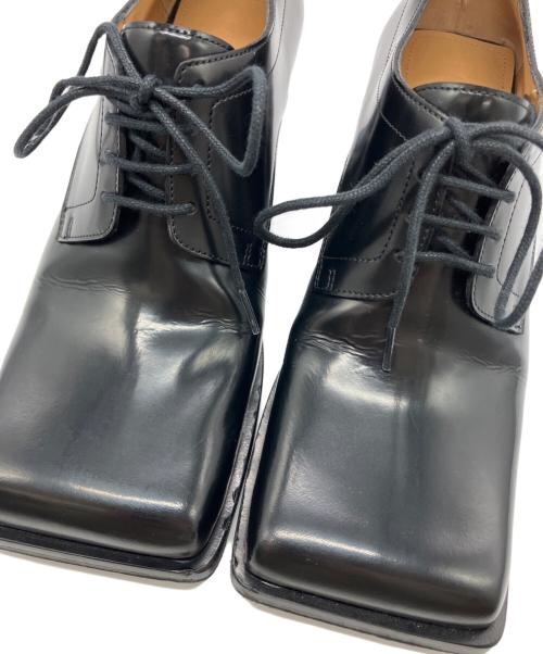 LOEWE（ロエベ）LOEWE (ロエベ) スクエアトゥーアナグラムヒールシューズ ブラック サイズ:35の古着・服飾アイテム