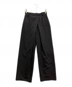 CLANE×MINAMI TANAKAクラネ×ミナミ タナカ）の古着「TUCK HERRINGBONE SLACKS」｜ブラック
