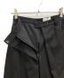 CLANE (クラネ) MINAMI TANAKA (ミナミ タナカ) TUCK HERRINGBONE SLACKS ブラック サイズ:1：10000円