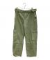 MAISON KITSUNE（メゾンキツネ）の古着「Belted Denim Pants Relaxed Cargo Jeans」｜オリーブ